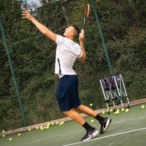 A Tennis Coach At Blaydon Tennis Club