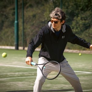 A Man Playing Tennis At Blaydon Tennis Club