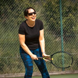 A Woman Playing Tennis At Blaydon Tennis Club